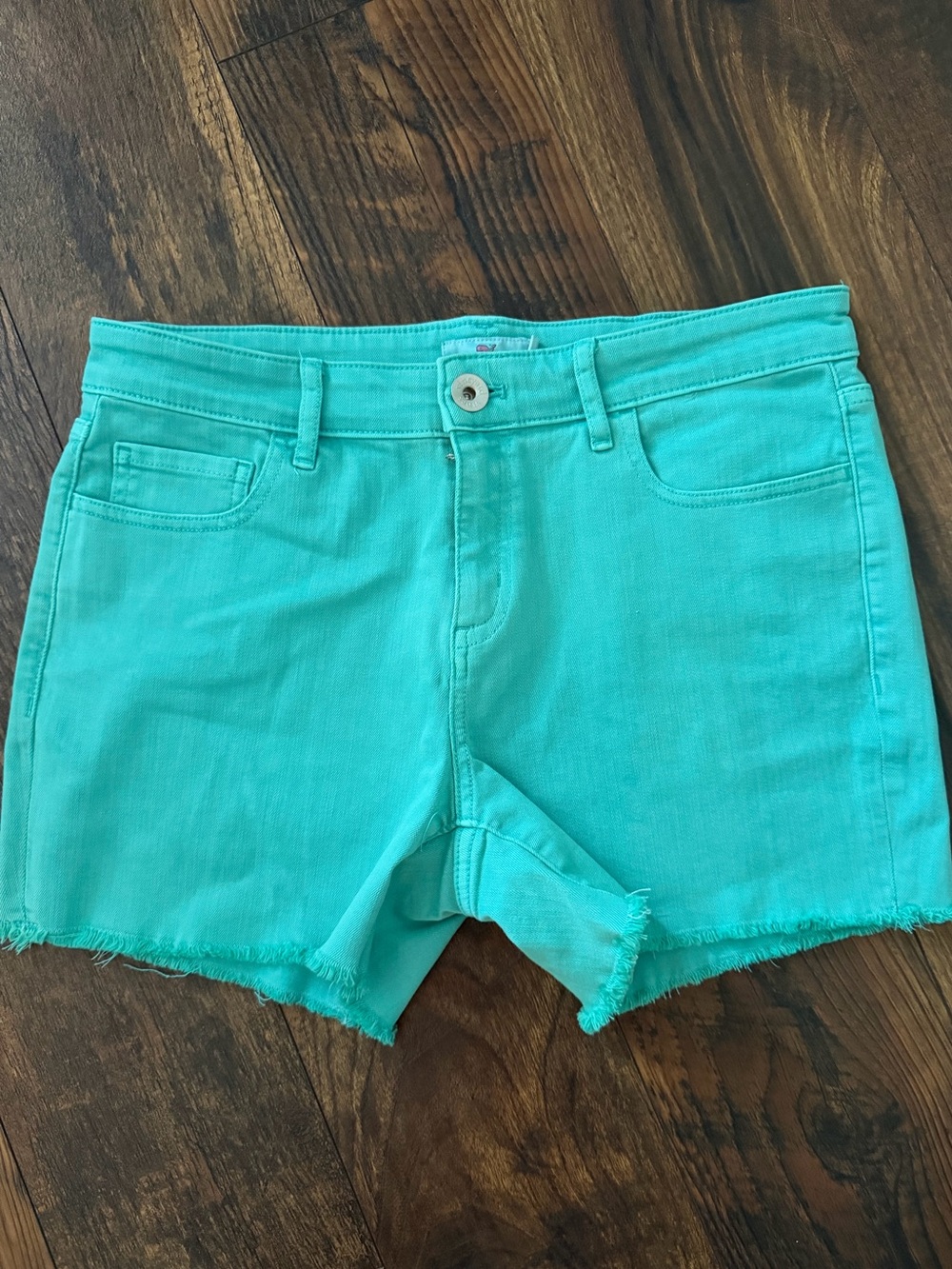 Vineyard Vines Turquoise Cutoff Denim Shorts